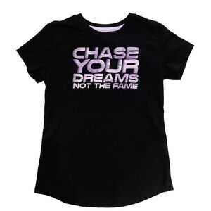 Xersion Black & Purple Chase Your Dreams Not the Fame Short Sleeve Shirt…
